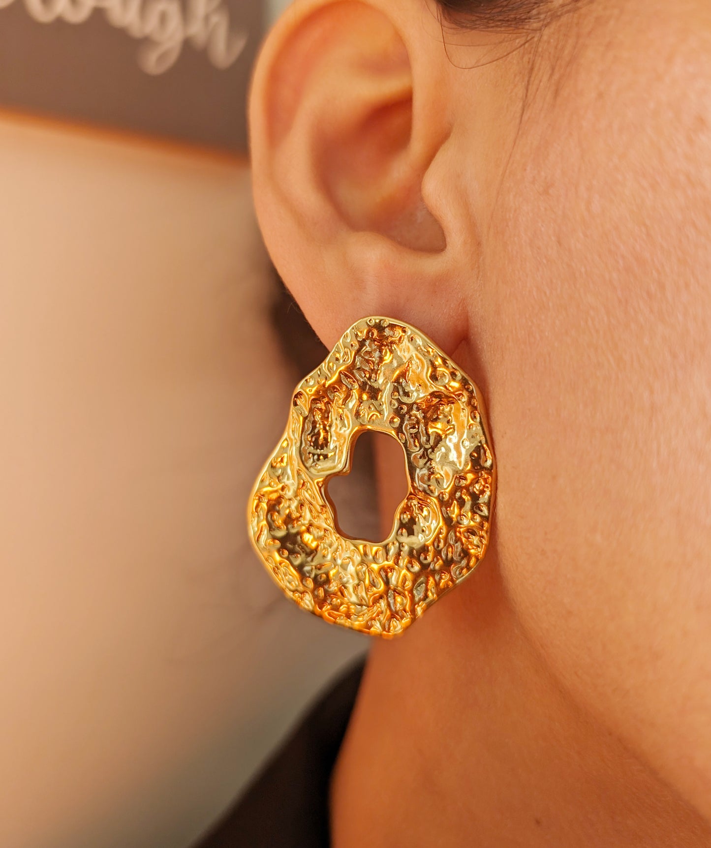 Golden Era Hammered Earrings