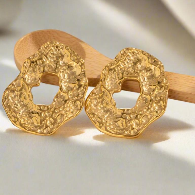 Golden Era Hammered Earrings