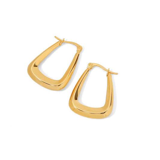 U-Shaped Hoop Earrings