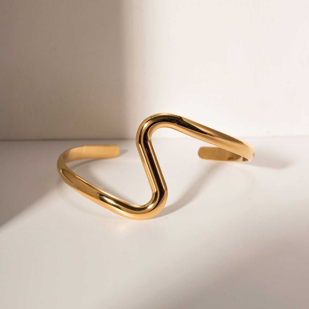 Geometric Wave Bangle