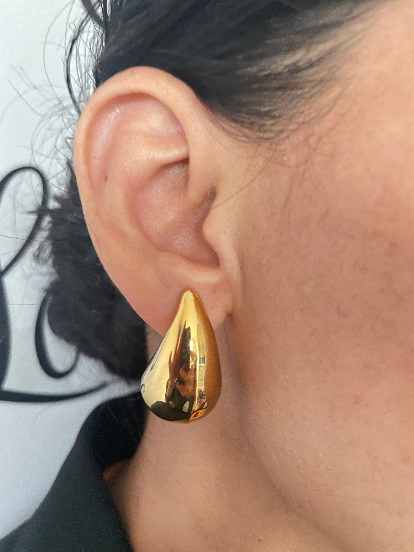 Teardrop Stud Earrings