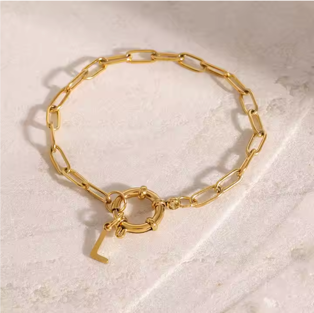 Gold Open Bracelet