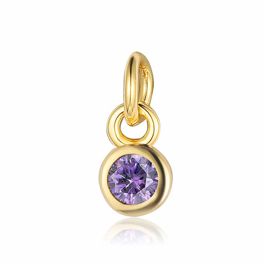 Gold Round Birthstones