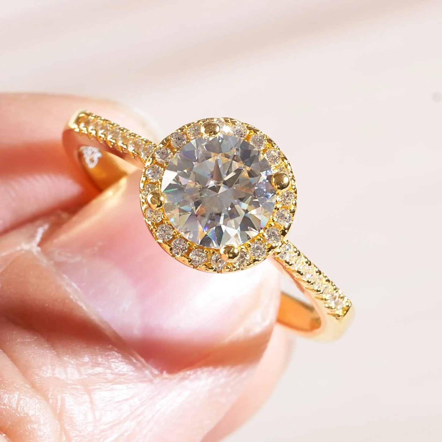 1 CT Moissanite Statement Ring