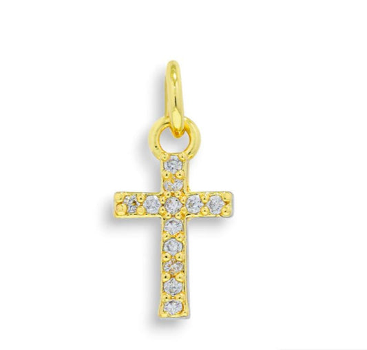 Zircon Cross Charm